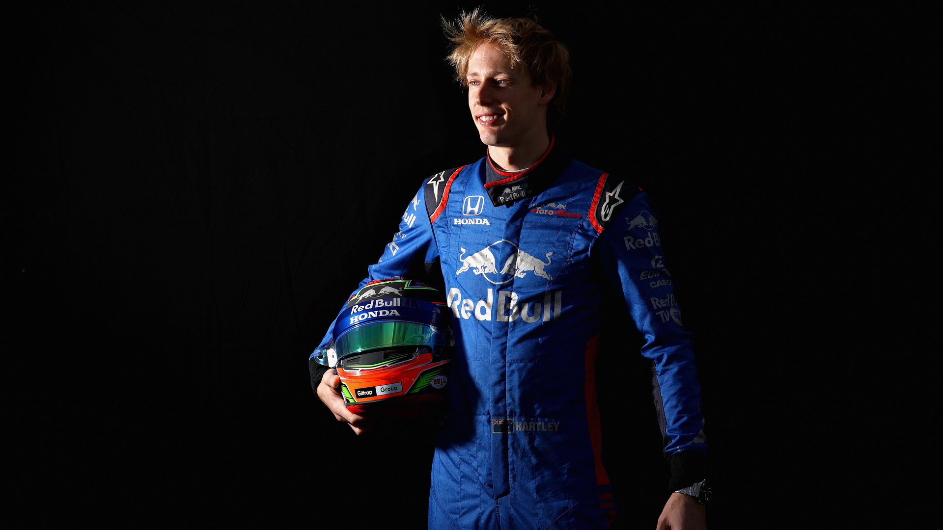 Brendon Hartley při úvodním focení v Melbourne v Austrálii