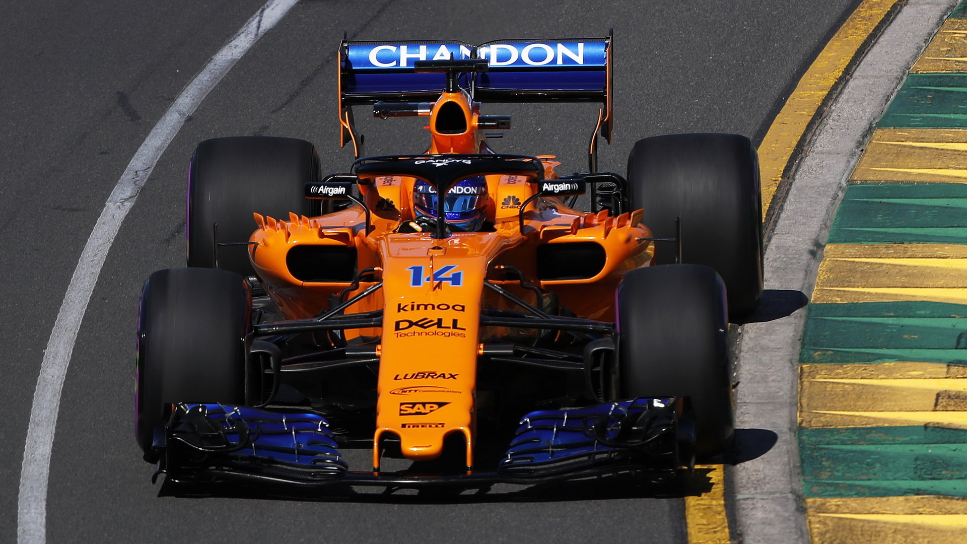 McLaren během tréninků v Austrálii