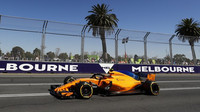 McLaren během tréninků v Austrálii