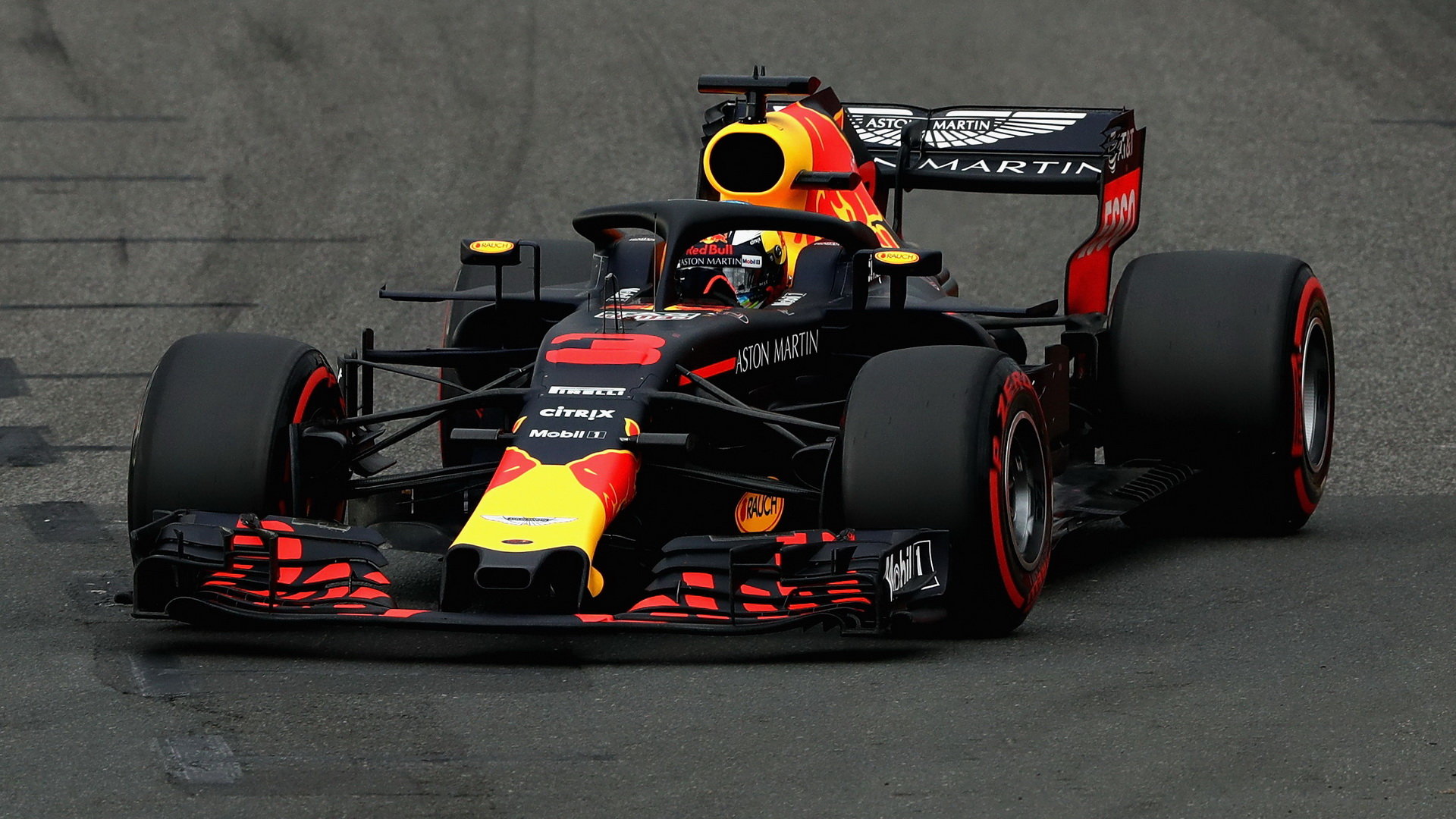 Daniel Ricciardo v kvalifikaci v Melbourne