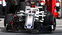 Charles Leclerc v kvalifikaci v Bahrajnu