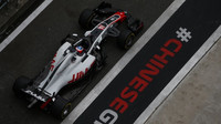 Romain Grosjean v tréninku v Číně