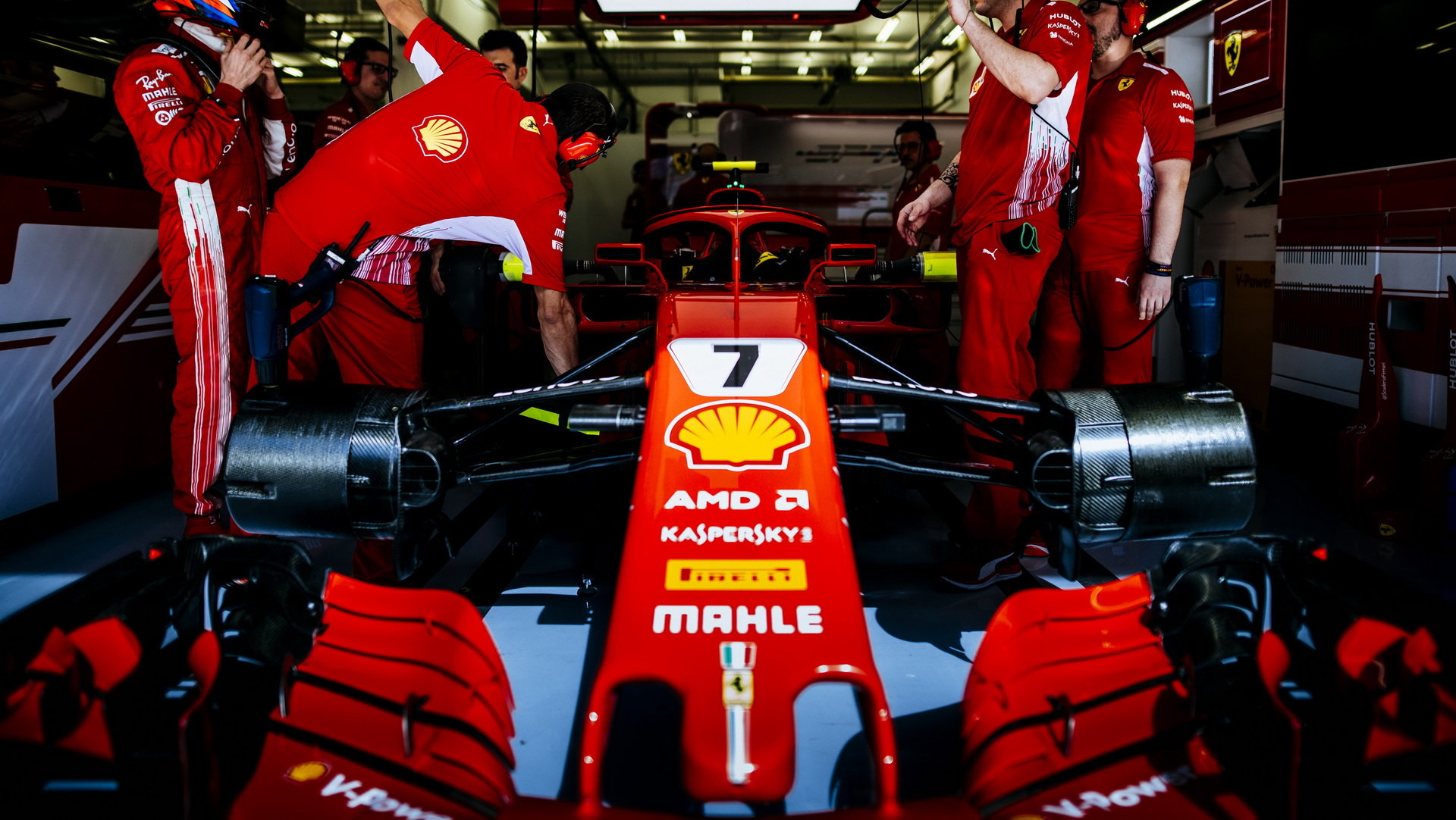 Kimi Räikkönen v tréninku v Bahrajnu