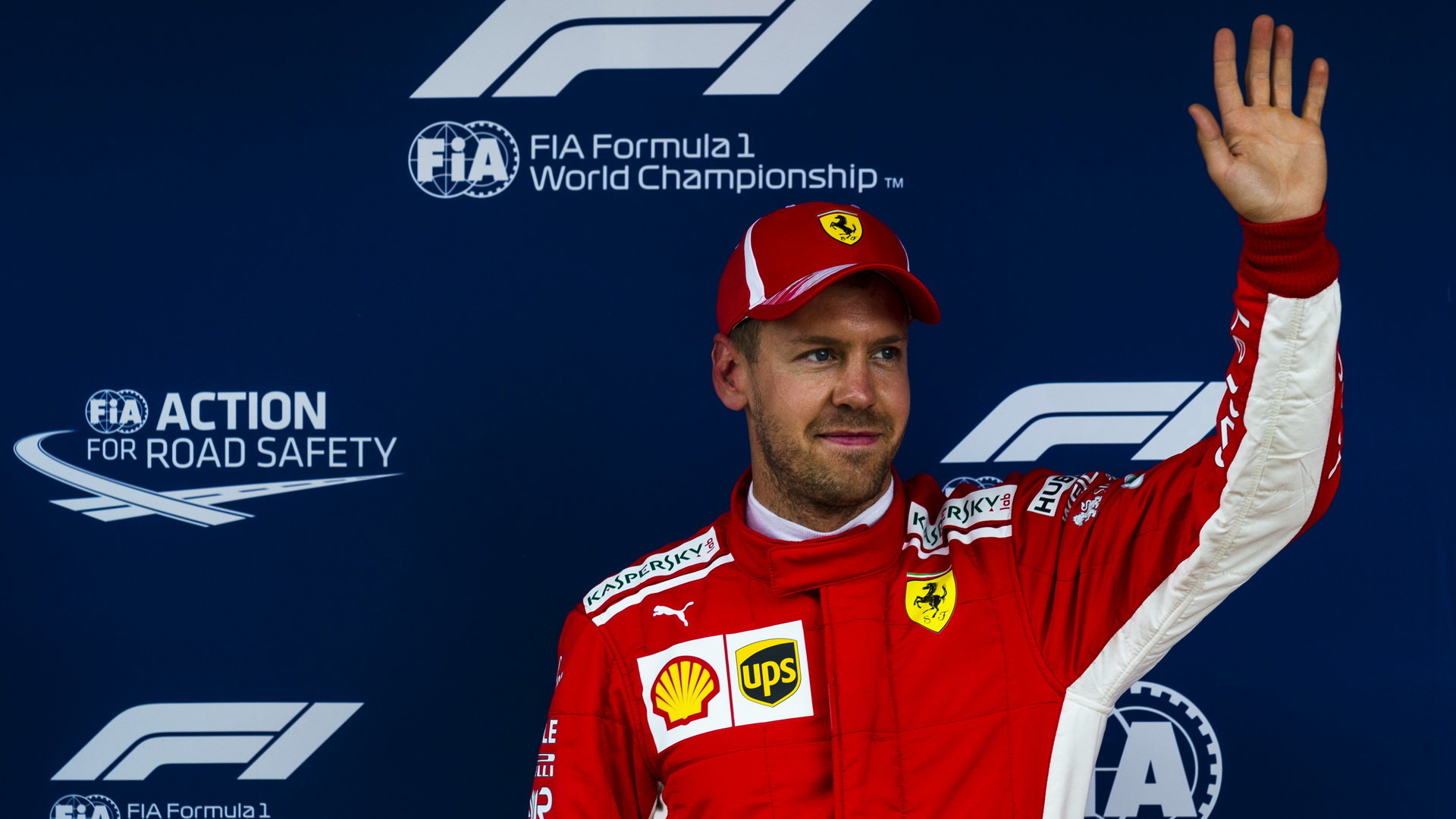 Sebastian Vettel po kvalifikaci ve Španělsku