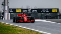 Kimi Räikkönen v prvním dni testů v Barceloně