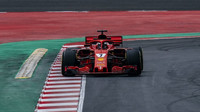 Kimi Räikkönen v prvním dni testů v Barceloně