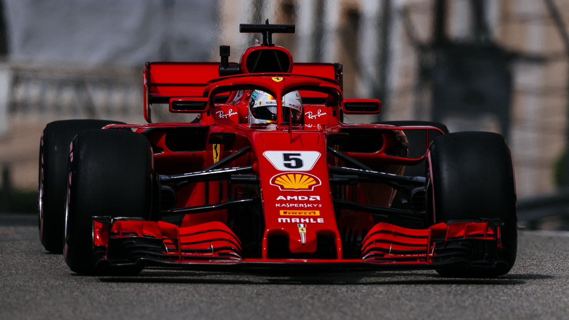 Sebastian Vettel v tréninku v Monaku