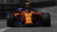 Stoffel Vandoorne v kvalifikaci v Monaku