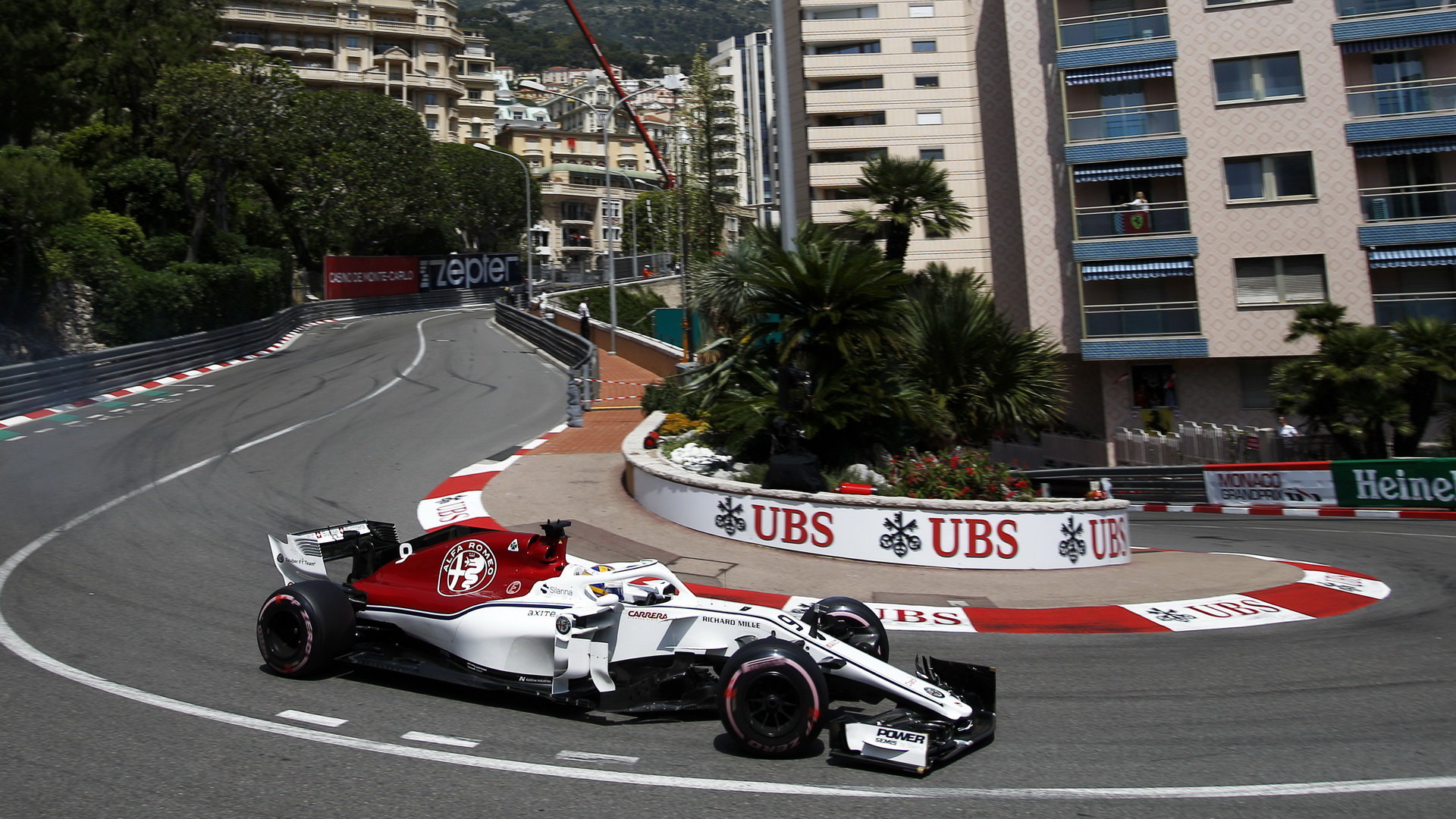 Marcus Ericsson v kvalifikaci v Monaku