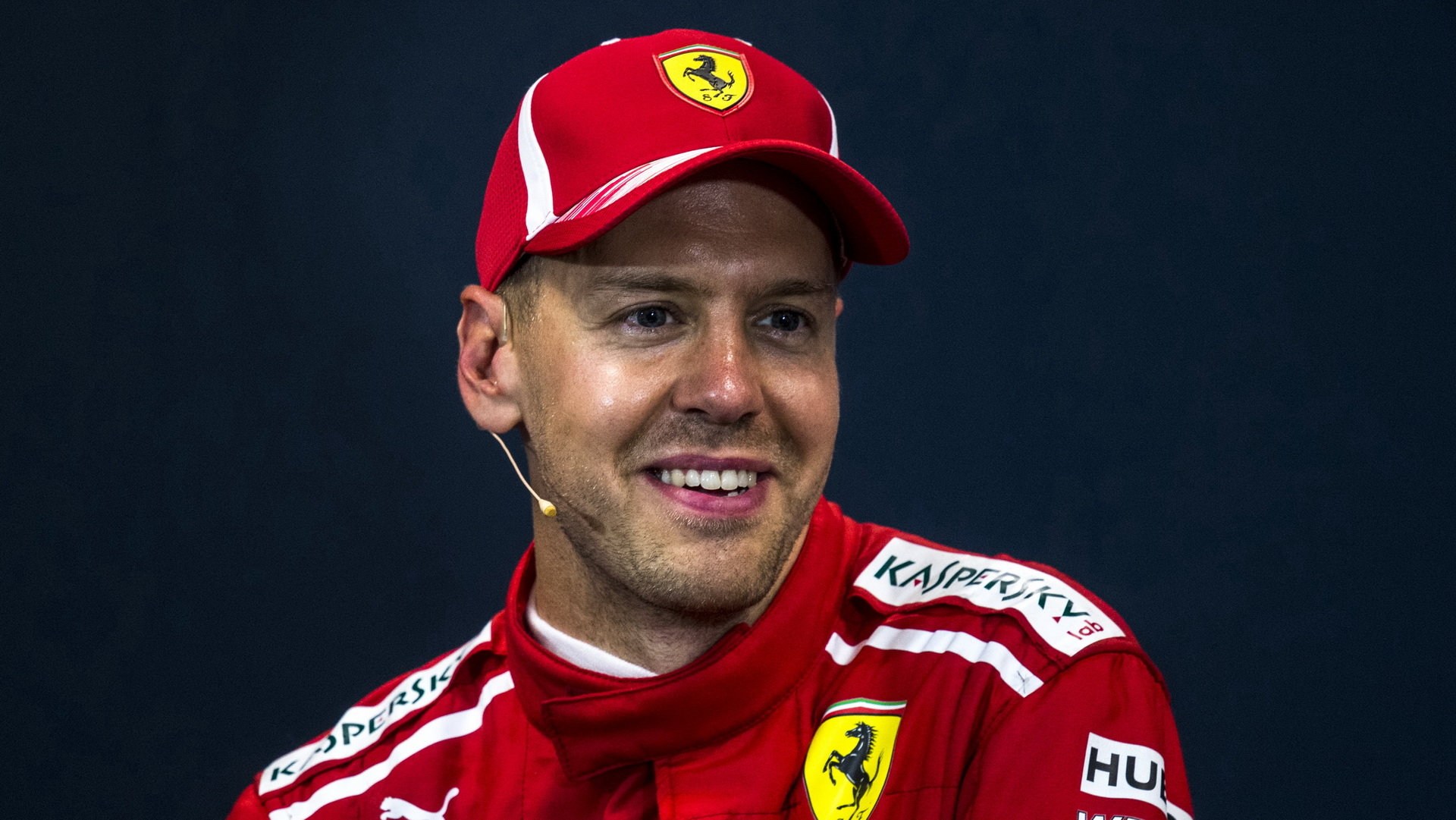 Sebastian Vettel na tiskovce po závodě v Monaku