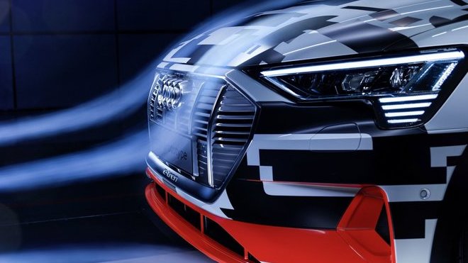 Audi e-tron se řadí s hodnotou součinitele aerodynamického odporu vzduchu 0,28 na vrchol segmentu SUV