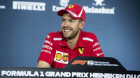 Sebastian Vettel na tiskovce po závodě v Kanadě