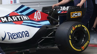 Detail zadní části vozu Williams v Rakousku