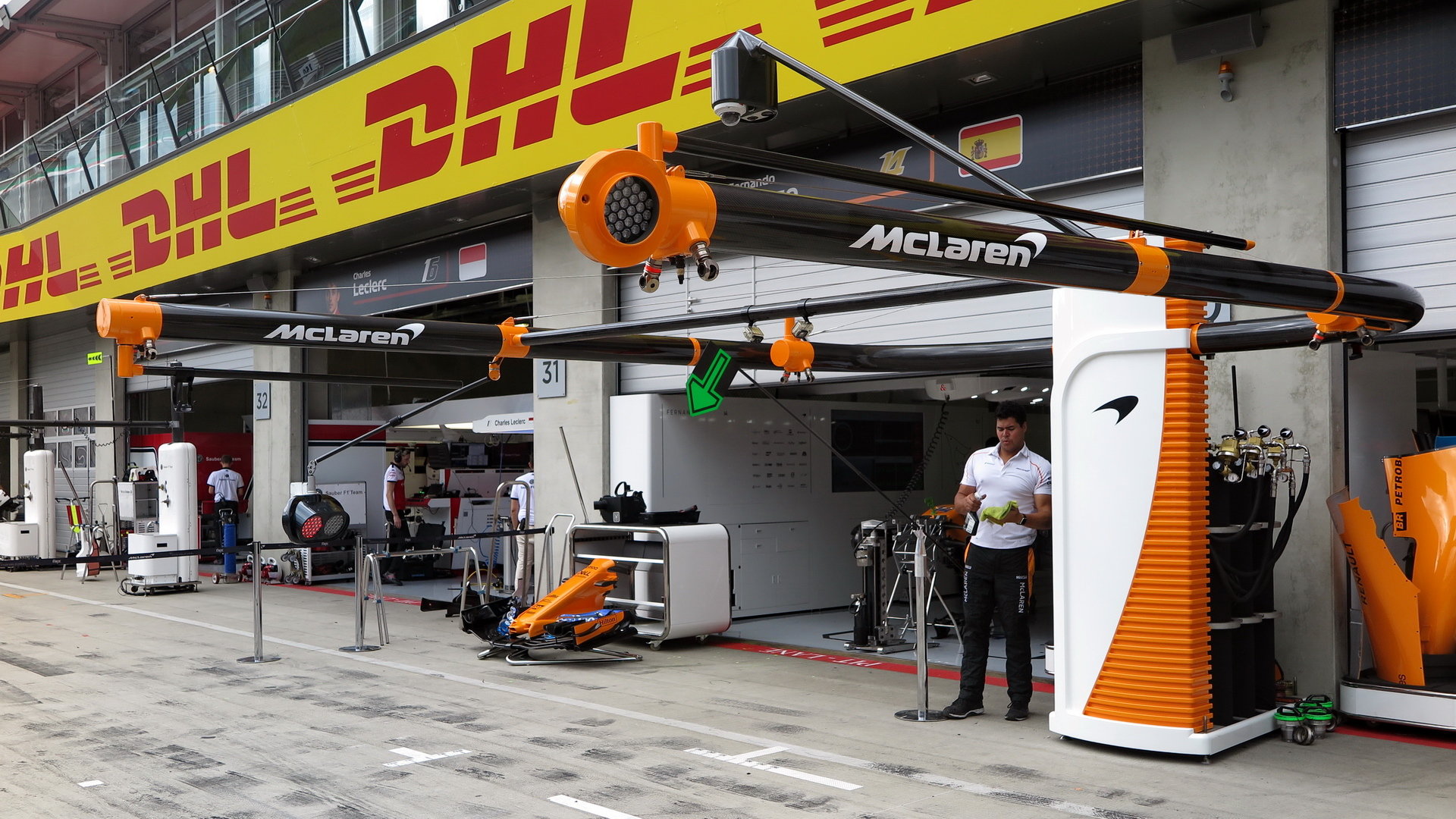 Boxy McLaren v 1.tréninku v Rakousku