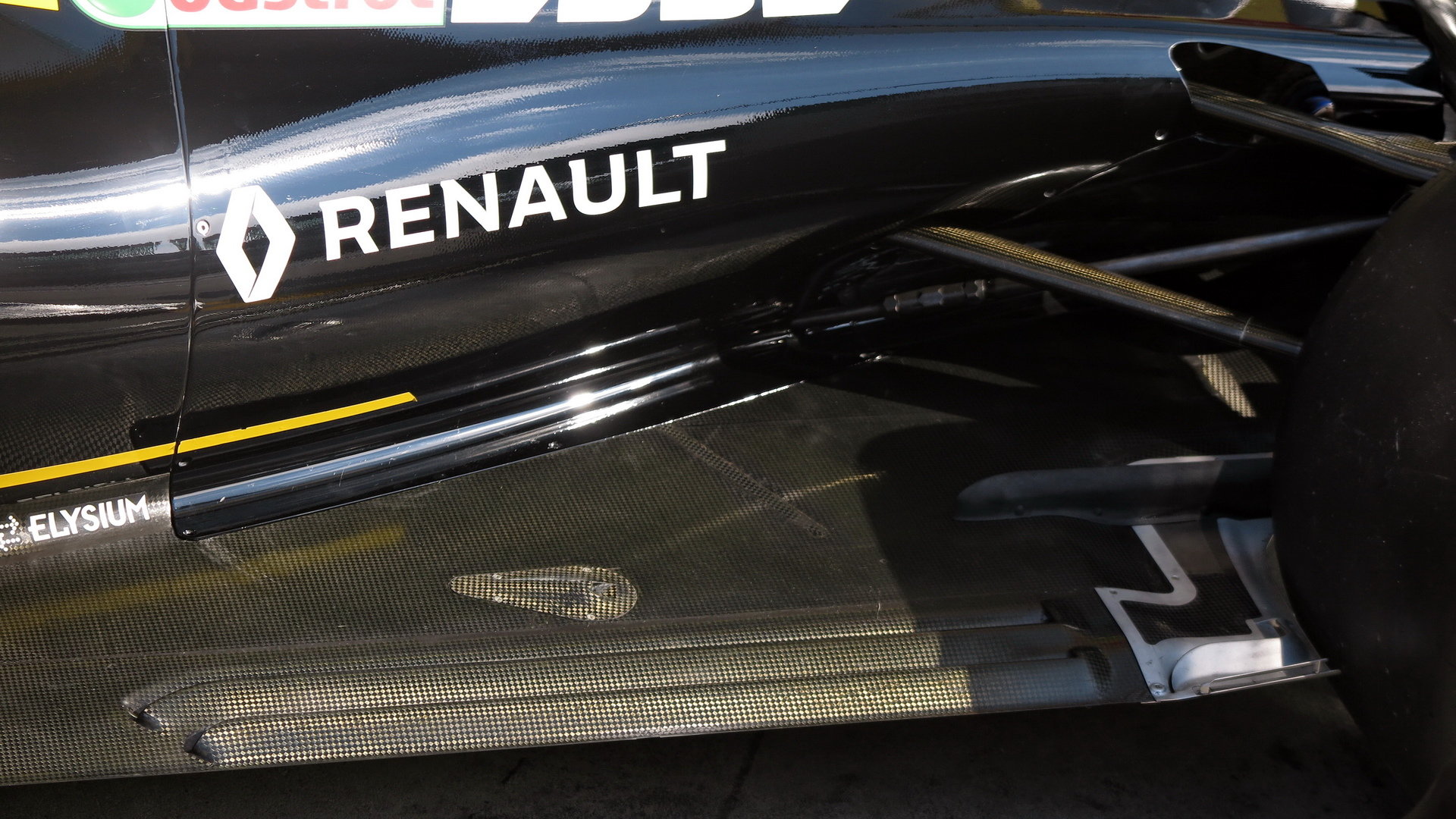 Detal vozu Renault při 3. sobotním tréninku v Rakousku