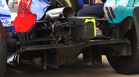 Detal vozu Toro Rosso při 3. sobotním tréninku v Rakousku