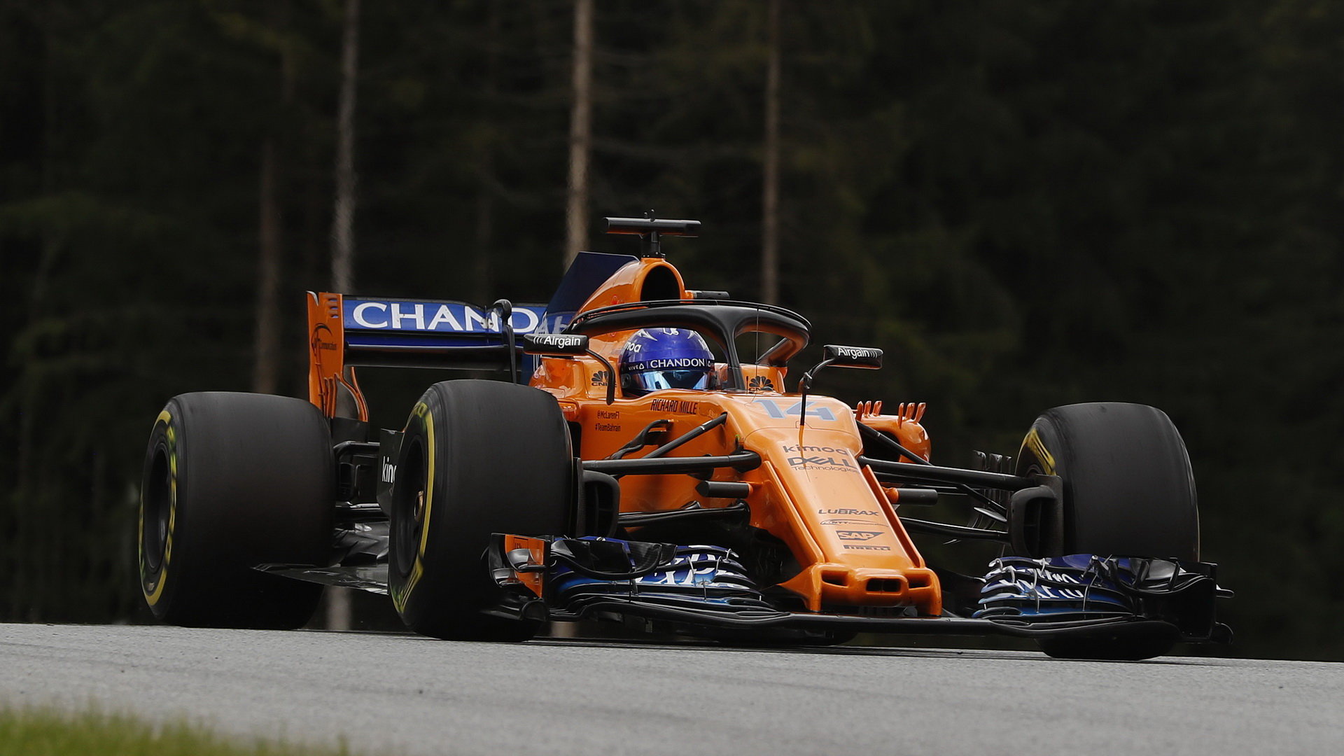 Fernando Alonso v kvalifikaci v Rakousku