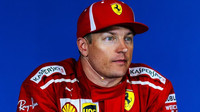 Kimi Räikkönen na tiskovce po závodě v Rakousku
