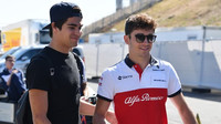 Lance Stroll a Charles Leclerc v Německu