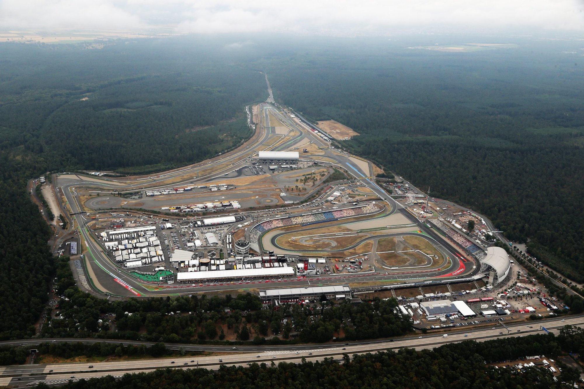 Letecký pohled na Hockenheimring