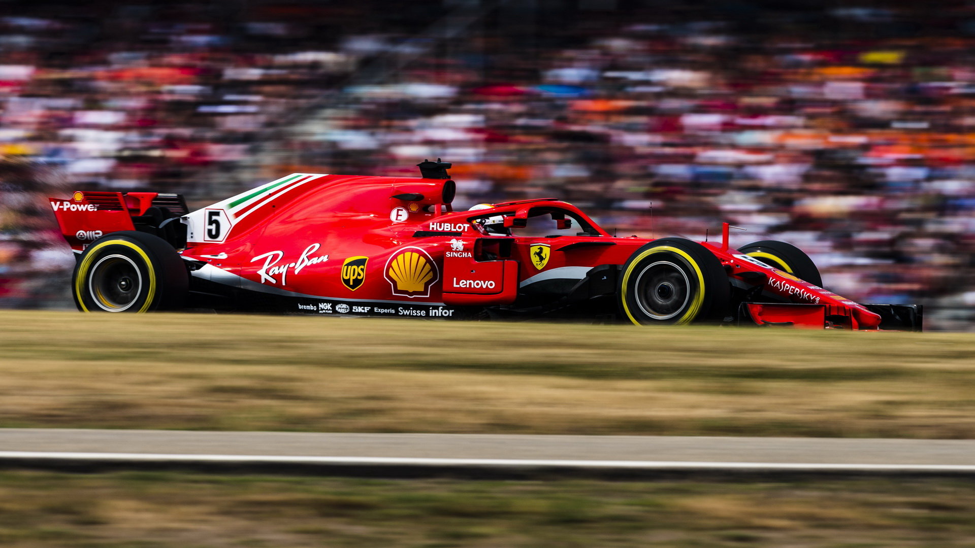 Sebastian Vettel v závodě v Německu