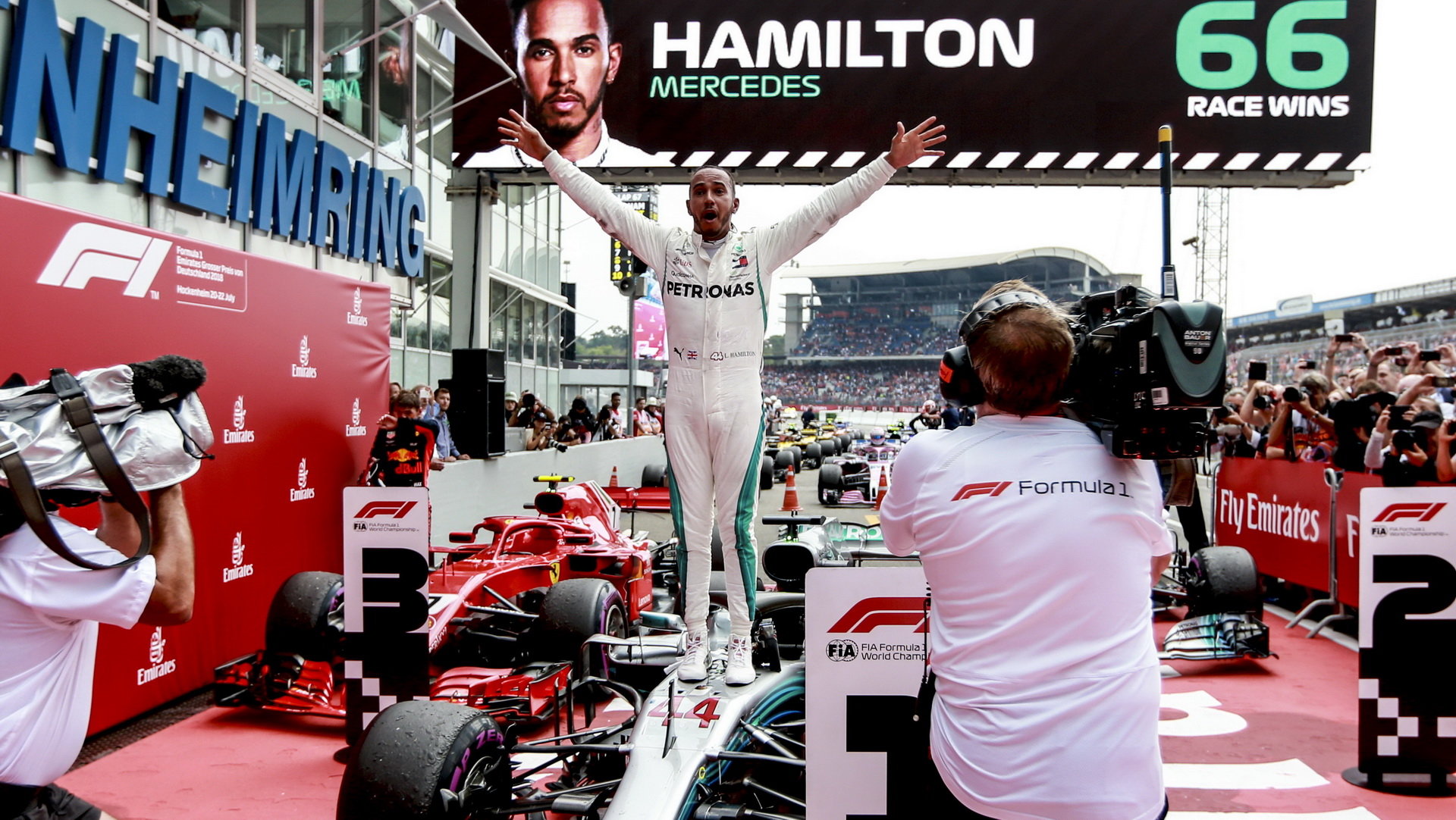 Lewis Hamilton po závodě v Německu
