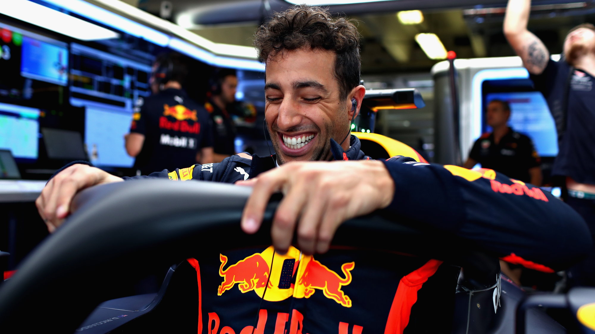 Daniel Ricciardo v tréninku v Maďarsku
