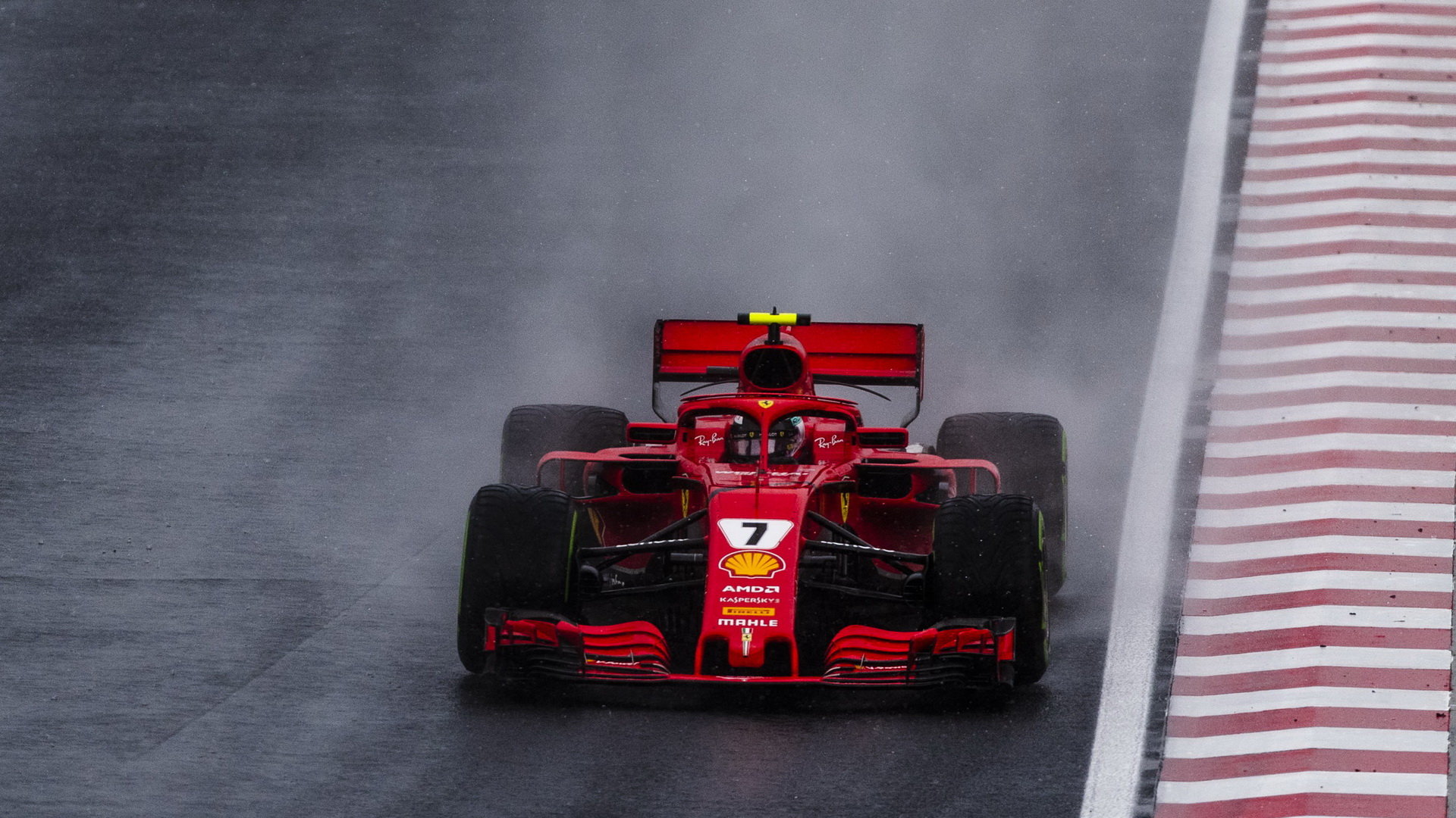 Kimi Räikkönen za deštivé kvalifikace v Maďarsku