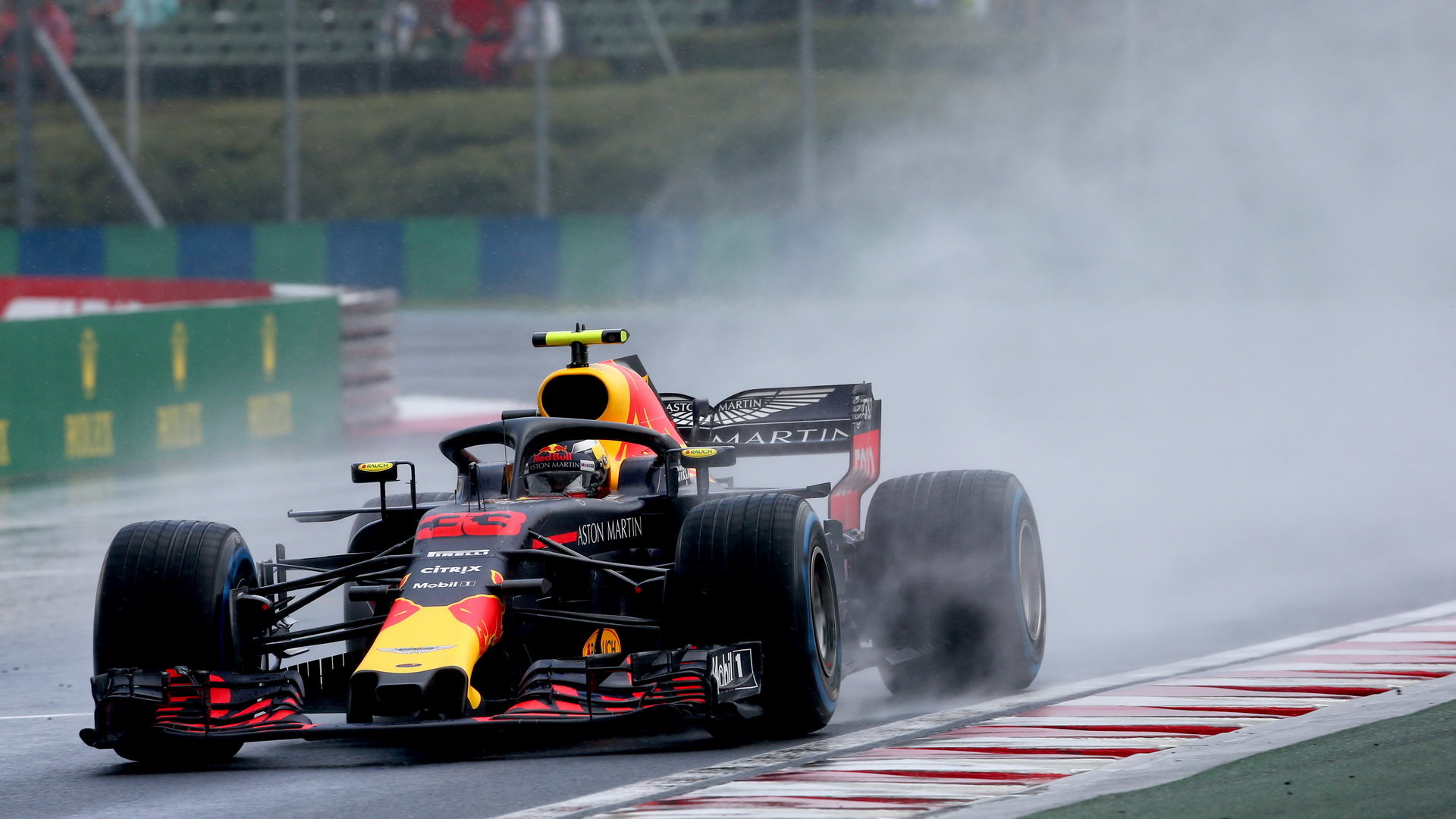 Max Verstappen za deštivé kvalifikace v Maďarsku