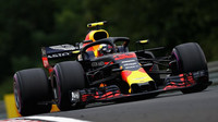 Max Verstappen v třetím tréninku v Maďarsku