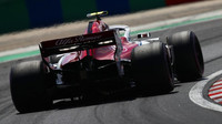 Charles Leclerc v třetím tréninku v Maďarsku