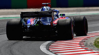 Brendon Hartley v třetím tréninku v Maďarsku