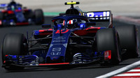 Pierre Gasly v třetím tréninku v Maďarsku