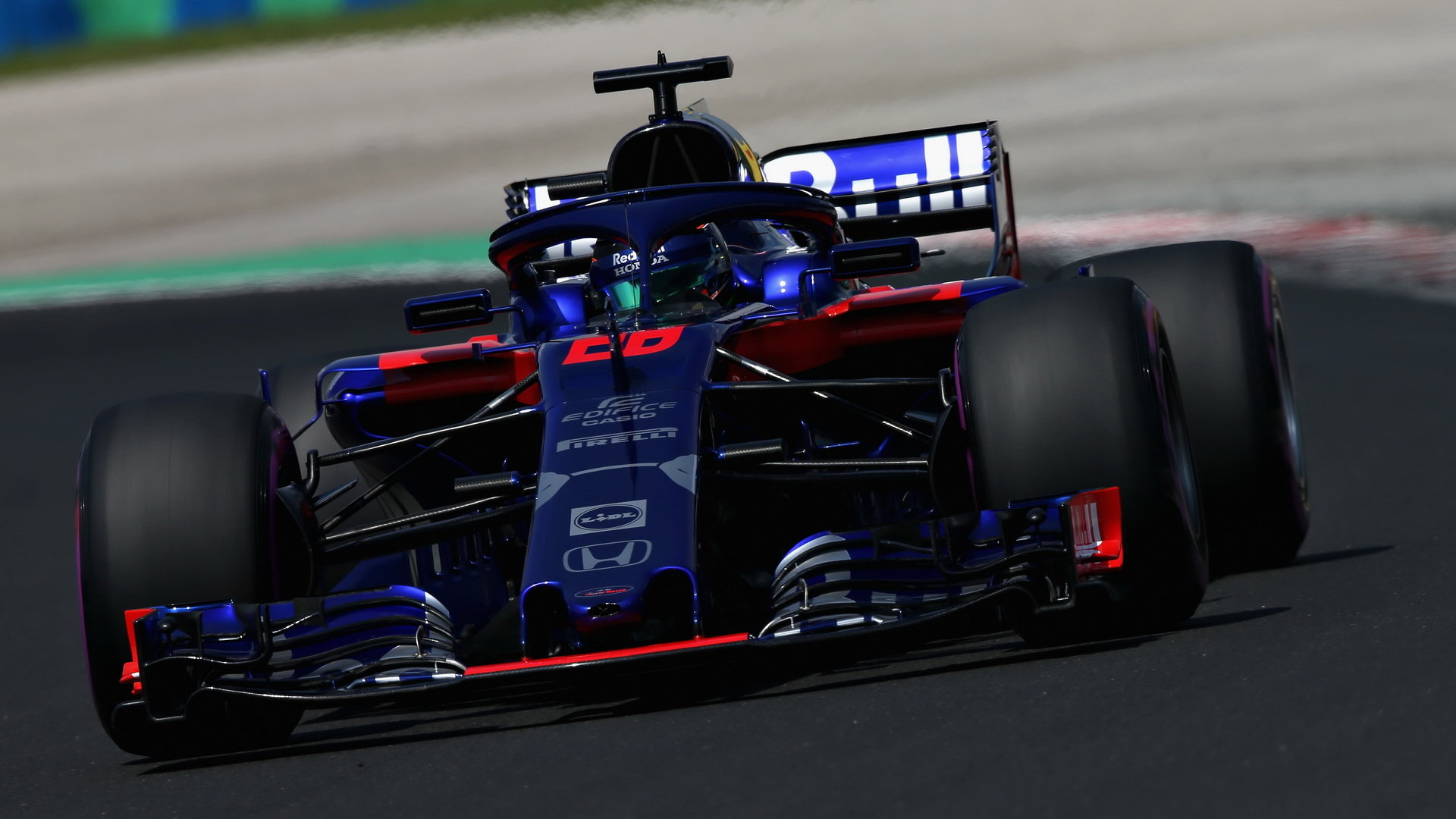 Brendon Hartley v třetím tréninku v Maďarsku