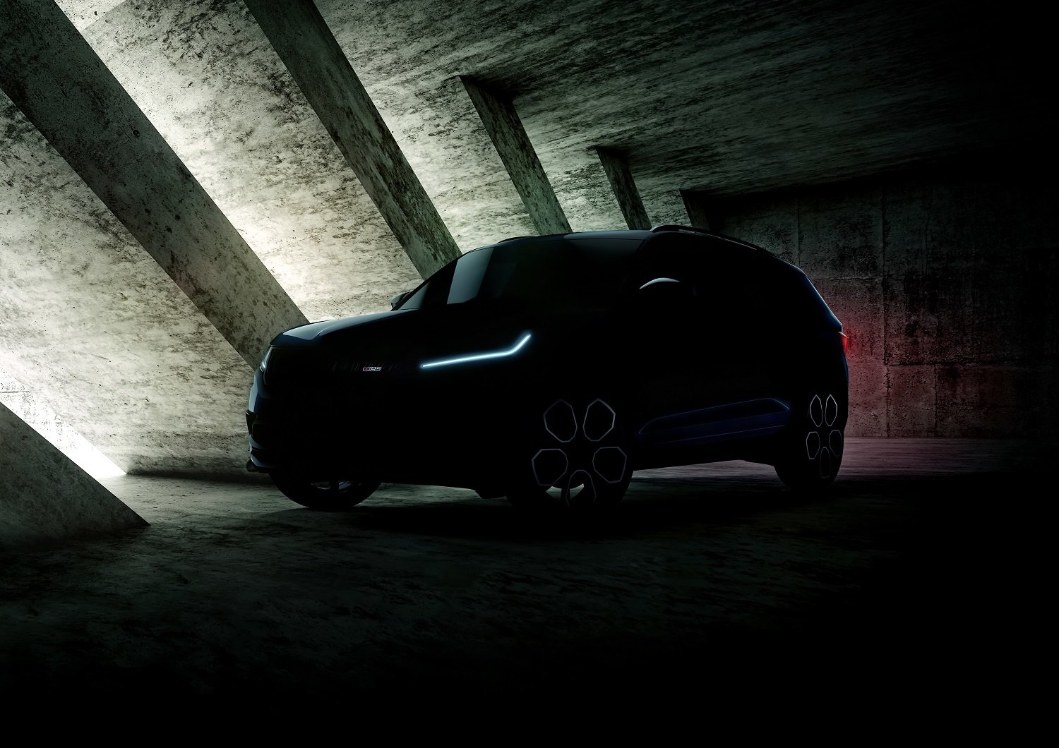 Dynamické ambice nového modelu Škoda Kodiaq RS zdůrazňuje nové logo RS a výrazné LED denní svícení