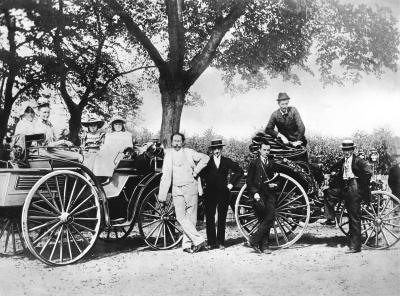 Karl Benz s rodinou