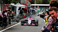 Esteban Ocon po závodě v Belgii