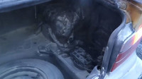 Pohozená plechovka s olejem způsobila požár vozu