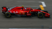 Kimi Räikkönen v závodě v Monze