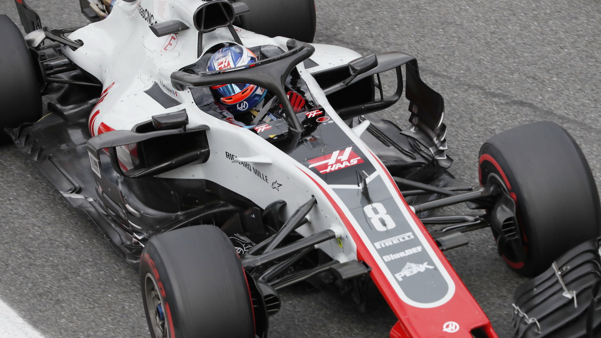 Romain Grosjean s Haasem VF-18