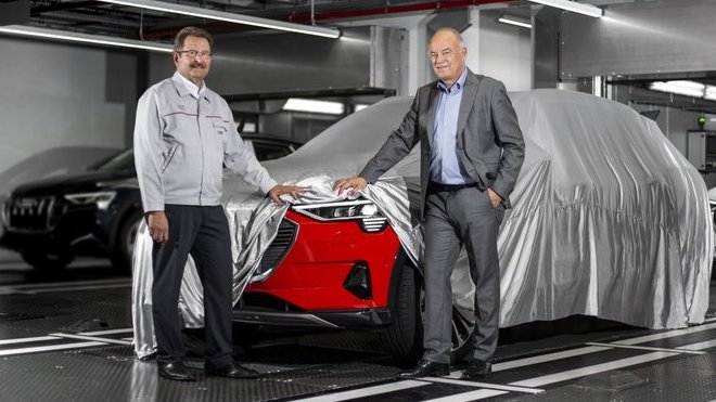 Tento týden v pondělí zahájil bruselský závod Audi velkosériovou výrobu modelu Audi e-tron