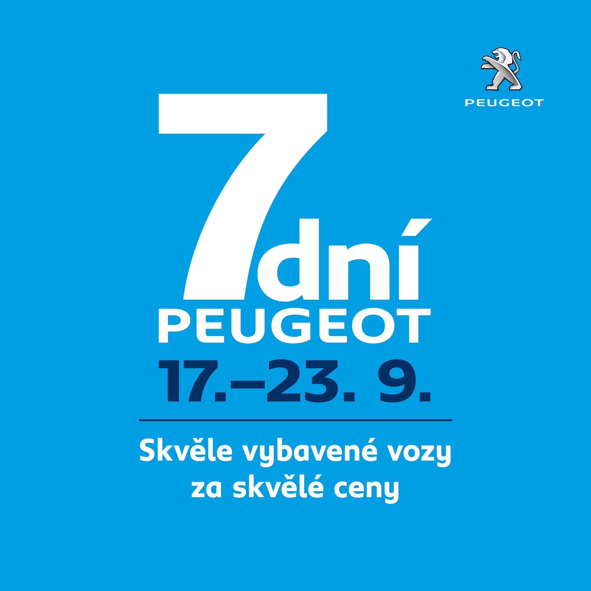 Od 17. do 23. září proběhne akce „7dní Peugeot“, která se v letošním roce poprvé koná současně se „7 dny pro profesionály“.