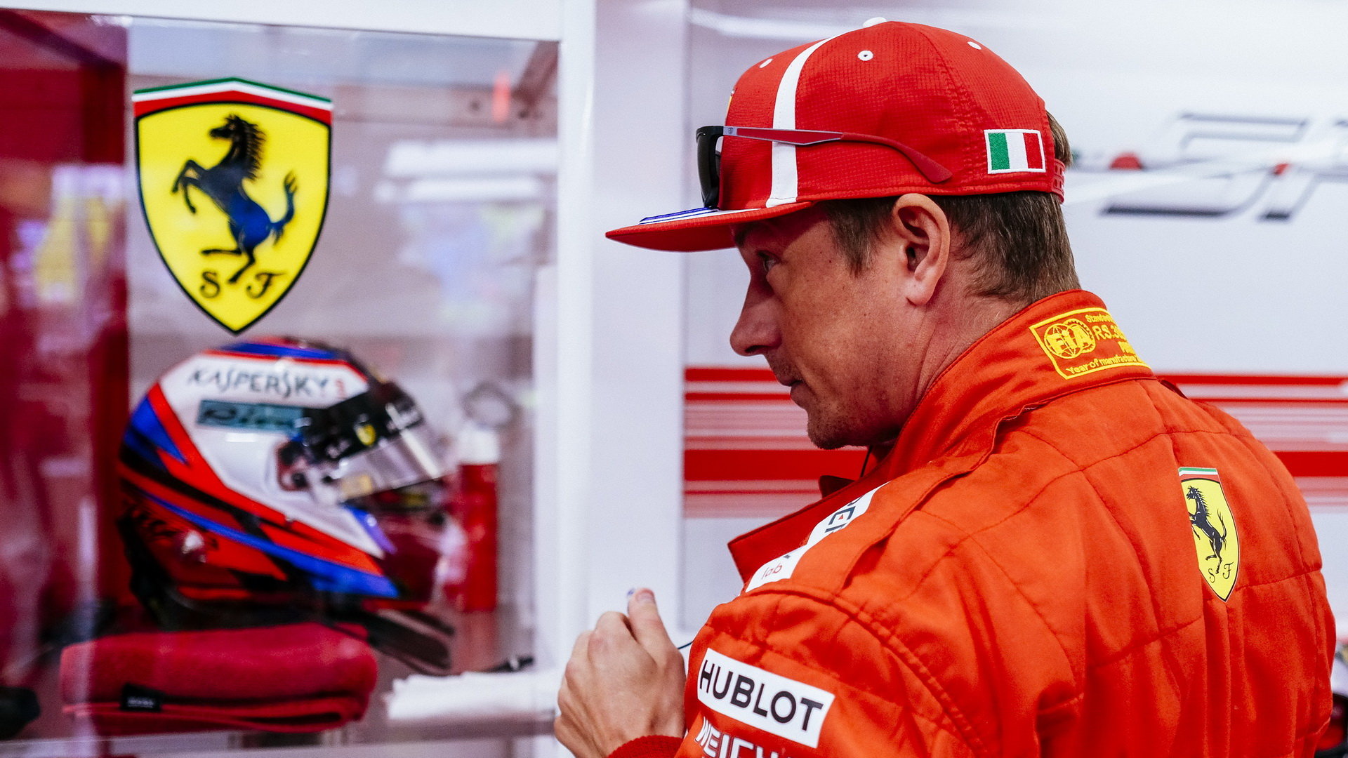 Kimi Räikkönen během své poslední sezóny za Ferrari