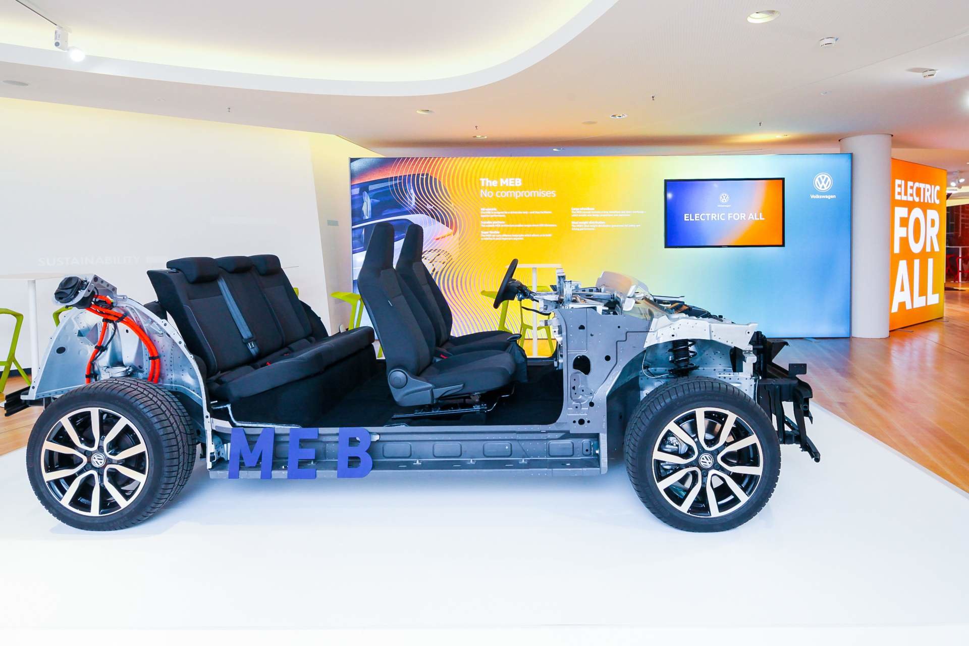 Nově vyvinutá modulární platforma pro elektromobily (MEB)