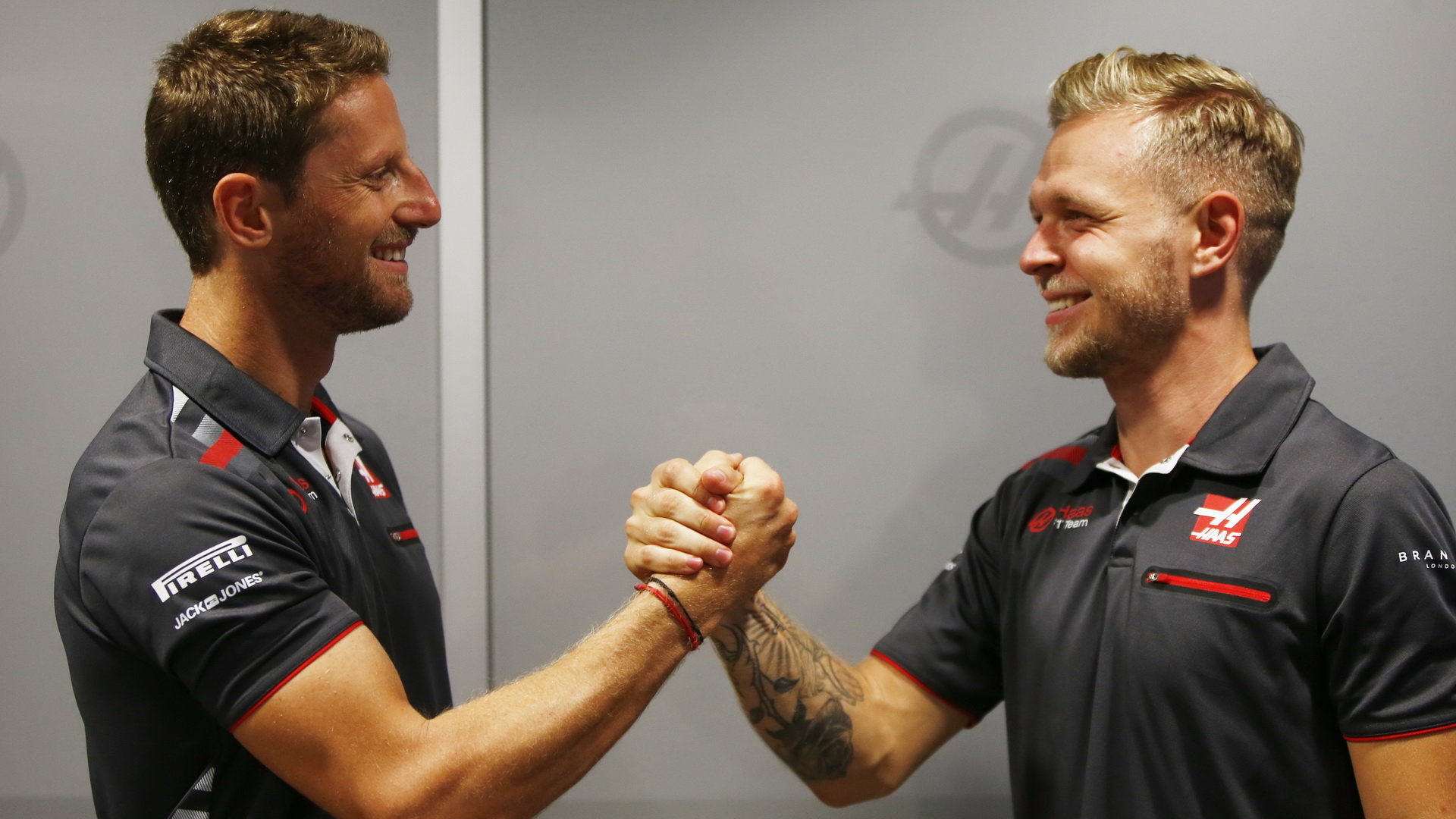 Romain Grosjean a Kevin Magnussen v Soči