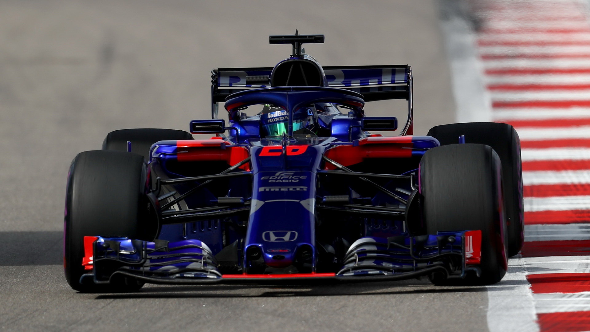 Brendon Hartley při tréninku v Soči