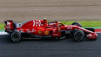 Kimi Räikkönen v závodě v Japonsku