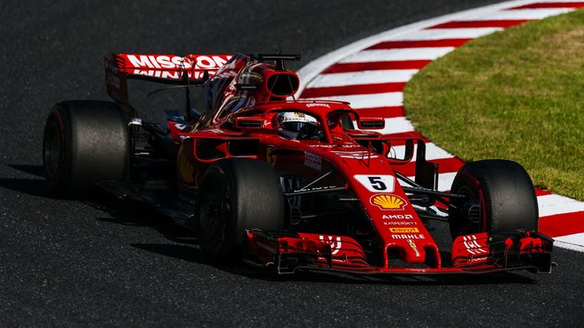 Sebastian Vettel ve Velké ceně Japonska 2018