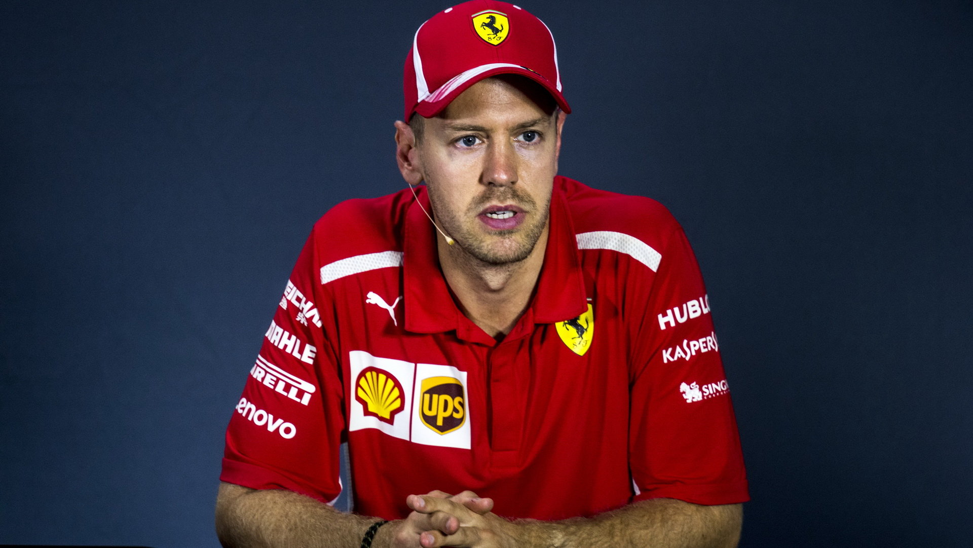 Sebastian Vettel po závodě v Rusku