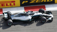 Valtteri Bottas v závodě v Rusku